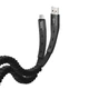 Кабель USB HOCO U78 Cotton treasure Micro USB (2.4A) (1.2M) Чорний - зображення 1