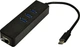 Адаптер Dynamode USB 3.1 Type-C - RJ45 с 3-х портовым хабом USB 3.0 (USB3.1-TypeC-RJ45-HUB3) - изображение 1