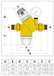 Редуктор тиску води CALEFFI зі шкалою і фільтром 3/4" (535150) - зображення 2