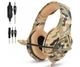 Игровые наушники Onikuma K1-B с микрофоном проводные 2.2м Camouflage Yellow - изображение 3