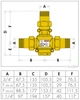 Клапан антиконденсаційний для твердопаливного котла CALEFFI Biomass 1" (280066) - зображення 2