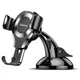 Автодержатель для телефона Baseus Osculum Type Gravity Car Mount Black + Silver (SUYL-XP0S) - изображение 3