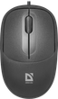 Дротова мишка Defender Datum MS-980 USB 3 кН 1000 dpi Black (52980) - зображення 1