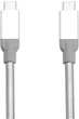 Кабель Verbatim USB-C - USB-C Сріблястий 30 cм (48867) - зображення 5