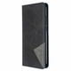 Чехол-книжка с кармашками UniCase Geometric Pattern для Xiaomi Redmi Note 8T - Black - изображение 2