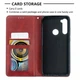 Чехол-книжка с кармашками UniCase Geometric Pattern для Xiaomi Redmi Note 8T - Red - изображение 7