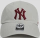 Кепка мужская 47Brand New York Yankees B-RGW17GWSNL-GYE Серая (191812431028) - изображение 1