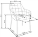 Стул Halmar K305 58/57/80/46 см Серый - изображение 8