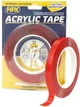 Двухсторонняя акриловая лента HPX Acrylic Tape 12 мм х 5 м Прозрачная (TT1205) - изображение 1