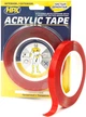 Двухсторонняя акриловая лента HPX Acrylic Tape 12 мм х 5 м Прозрачная (TT1205) - изображение 3