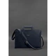 Сумка для ноутбука 15" и документов из качественной кожи BlankNote BN-BAG-36-navy-blue Темно-синяя - изображение 3
