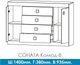 Комод Эверест Соната Комод-8 Дуб сонома + Белый (140х38х93,5 см) - изображение 5