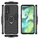 Чехол с подставкой Deexe Hybrid Case для OPPO Find X2 - Black - изображение 3
