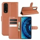 Класичний чохол-книжка Deexe Book Type для OPPO Find X2 - Brown - зображення 1