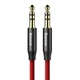 Кабель Baseus Yiven AUX 3.5 мм AUX 3,5 мм 0,5 m Black-Red (CAM30-A91) - зображення 1