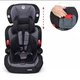 Автокресло детское Bambi Junior 3546, 9-36 кг 2 в 1 Серый - изображение 2