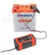 Зарядное устройство для автомобиля и мотоцикла FOXSUR 12V 5A импульсное зарядное устройство с ЖК-дисплеем Красный - изображение 3