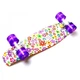 Детский пенни борд скейт Sport Space "Violet Flowers" c PU-колесами Разноцветный 55х15 см (DP-1655323483) - изображение 2