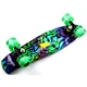 Детский пластиковый пенниборд скейтборд&nbsp;Penny Board с принтом Neon Star&nbsp;и светящимися колесами до 80 кг - изображение 5