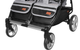 Прогулянкова коляска для двійні CARRELLO Connect CRL-5502 Serious Black у льоні - зображення 3