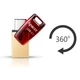 USB флеш накопитель Apacer 64GB AH180 Red Type-C Dual USB 3.1 (AP64GAH180R-1) (AP64GAH180R-1) - изображение 5