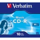 Диск CD Verbatim CD-R 700Mb 16x Jewel Case 10 Pack Music (43365) - изображение 2