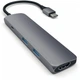 USB-хаб Satechi Aluminum Type-C Slim Multi-Port Adapter 4K Space Gray (ST-CMAM) - изображение 2