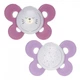 Пустышка Chicco Physio Comfort силиконовая 16-36 мес 2 шт с футляром люмин р (74935.41.00.00) - изображение 1