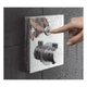 Наружная часть смесителя термостата HANSGROHE ShowerSelect стекло хром /белый 15737400 1 потребитель - изображение 2