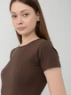 Футболка хлопковая женская Sol's Miami 11932398 S Коричневая (3660734065057) - изображение 4