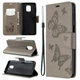 Чехол-книжка с рисунком UniCase Butterfly Pattern для Xiaomi Redmi Note 9 Pro Max / Note 9 Pro / Note 9s - Grey - изображение 1