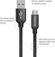 Кабель ColorWay USB – microUSB 2.1A 1 м Black (CW-CBUM002-BK) - изображение 2
