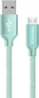 Кабель ColorWay USB – microUSB 2.1A 1 м Mint (CW-CBUM002-MT) - изображение 1