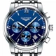Чоловічий класичний кварцовий годинник Guanquin Liberty Blue 8802 - зображення 3