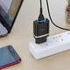 Зарядное устройство 1USB Hoco C12Q Black (3A) + USB Cable MicroUSB - изображение 2
