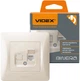 Розетка компьютерная VIDEX Binera CAT6 Кремовая (VF-BNSK1PC6-CR) - изображение 1