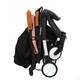 Прогулочная коляска Bene Baby D200-06 Демисезонная Розовая на Черной Раме CH200306 - изображение 5
