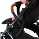 Прогулочная коляска Bene Baby D200-06 Демисезонная Розовая на Черной Раме CH200306 - изображение 10
