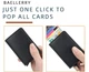 Кардхолдер кредитница с алюминиевым отсеком для RFID защиты на 8 кредитных карт Baellerry черный (ВY-26186) - изображение 5