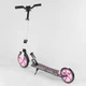 Двухколесный самокат Best Scooter 70518 складной с амортизатором Новая конструкция Белый с розовым - изображение 7