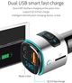 ФМ трансмиттер Aiver F41 Car MP3 Player Bluetooth v4.2 Quick Charge 3.0 Silver - изображение 5