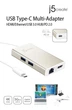 Мультиадаптер J5create USB Type-C HDMI/Ethernet/USB 3.0 HUB/PD 2.0 (JCA374-2A) - изображение 5