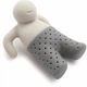 Ситечко для заварювання чаю Tea Strainer "Чоловічок mr. Big Tea", силіконове, сіре - зображення 1