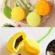 Ситечко для заварювання чаю Tea Strainer "Лимон", силіконове, жовте - зображення 6