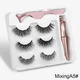 Набор накладные магнитные ресницы+подводка+пинцет Magnetic lashes 5 магнитов - изображение 1