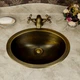 Раковина умывальник врезнойArt Design бронзовая 0056 Deco бронза - изображение 1