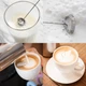 Спінювач для молока електричний Premium Milk Frother 5 в 1 капучинатор для вершків та молока з Чохлом та Потрійним вінчиком Чорний - зображення 5