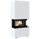 Камінна топка Kratki NBC 7 в обудові HOME EASY BOX стальний - білий - зображення 2