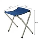 Стол для пикника раскладной с регулировкой по высоте Folding Table с 4 стульями Синий - изображение 7