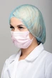 Одноразова шапка-берет модель Шарлот Medicom 100 шт в упаковці Блакитна - изображение 1